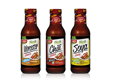 Čili sos, Sweet čili sos, BBQ sos, Senf, Vočester sos (plastična ambalaža), 250ml