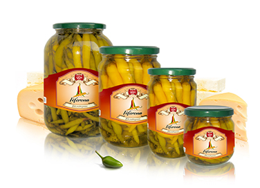Feferona, 220g, 370g, 680g, 1450g, 4250g