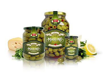Maslina bez koštice, 314g, 720g, 1500g, 5000g