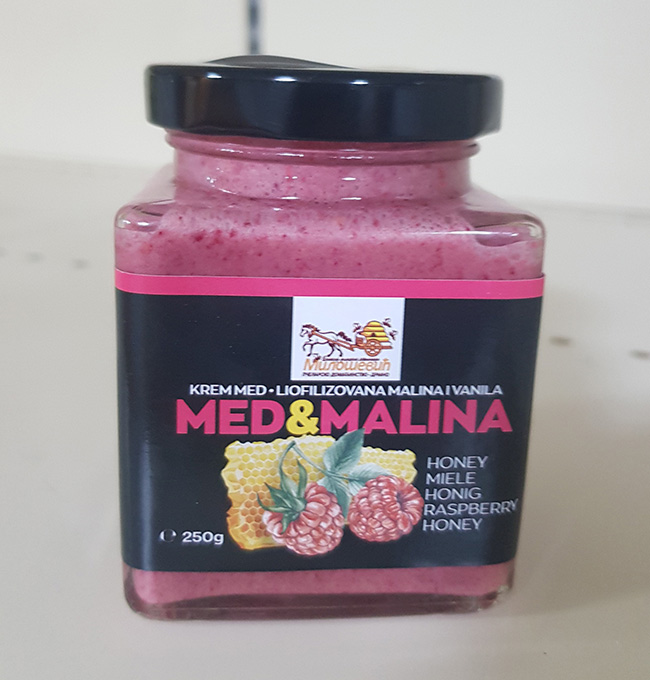 Krem med & malina